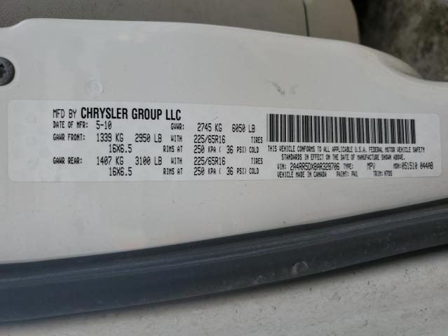 Photo 12 VIN: 2A4RR5DX8AR328706 - CHRYSLER MINIVAN 