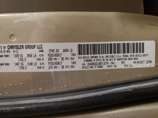 Photo 9 VIN: 2A4RR6DG1BR713774 - CHRYSLER TOWN &AMP COU 