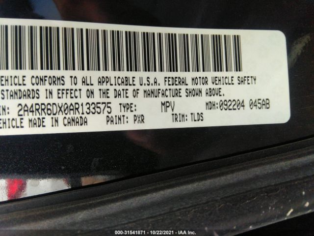 Photo 8 VIN: 2A4RR6DX0AR133575 - CHRYSLER TOWN & COUNTRY 