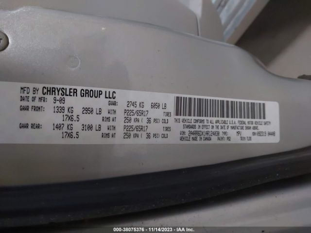 Photo 8 VIN: 2A4RR6DX1AR124030 - CHRYSLER TOWN & COUNTRY 