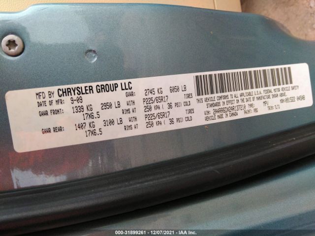 Photo 8 VIN: 2A4RR6DX2AR137210 - CHRYSLER TOWN & COUNTRY 