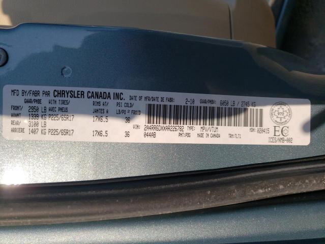 Photo 9 VIN: 2A4RR6DXXAR226782 - CHRYSLER TOWN & COU 