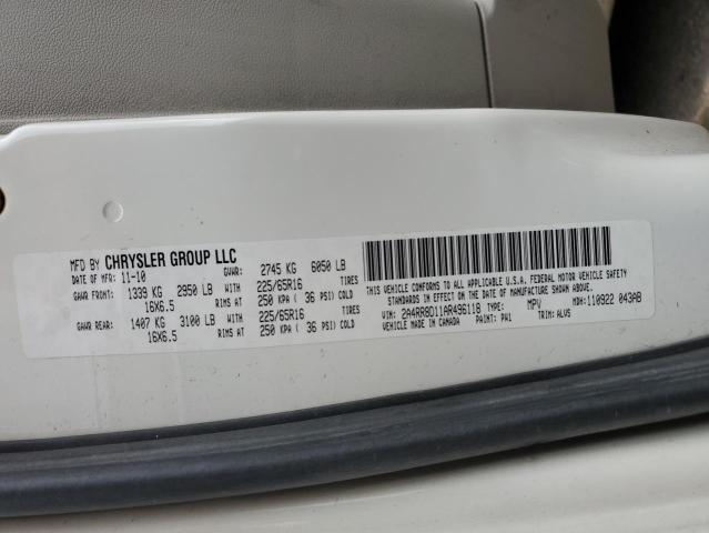 Photo 12 VIN: 2A4RR8D11AR496118 - CHRYSLER MINIVAN 