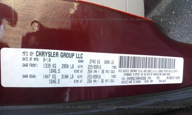 Photo 8 VIN: 2A4RR8D19AR449368 - CHRYSLER TOWN AND COUNTRY 