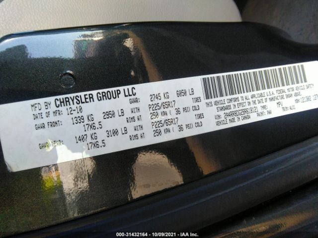 Photo 8 VIN: 2A4RR8DG2BR618121 - CHRYSLER TOWN & COUNTRY 