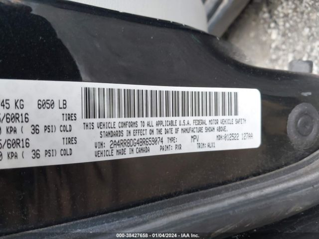 Photo 8 VIN: 2A4RR8DG4BR659074 - CHRYSLER TOWN & COUNTRY 