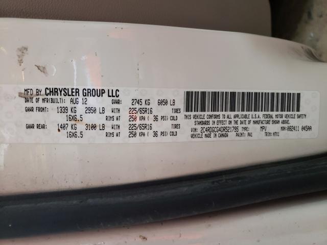 Photo 9 VIN: 2A4RR8DG4BR781529 - CHRYSLER TOWN &AMP COU 