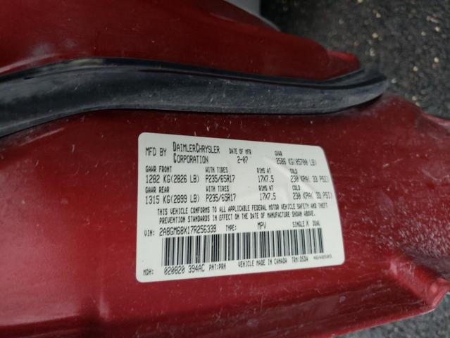 Photo 9 VIN: 2A8GM68X17R256339 - CHRYSLER PACIFICA T 