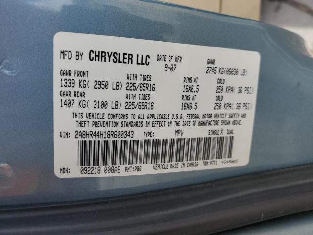 Photo 12 VIN: 2A8HR44H18R600343 - CHRYSLER MINIVAN 