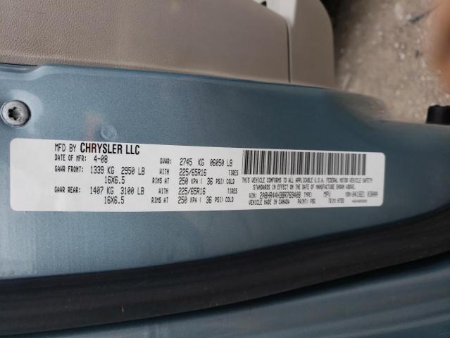 Photo 12 VIN: 2A8HR44H38R769408 - CHRYSLER MINIVAN 