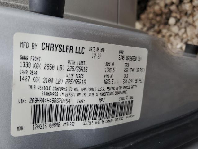 Photo 13 VIN: 2A8HR44H48R678454 - CHRYSLER MINIVAN 