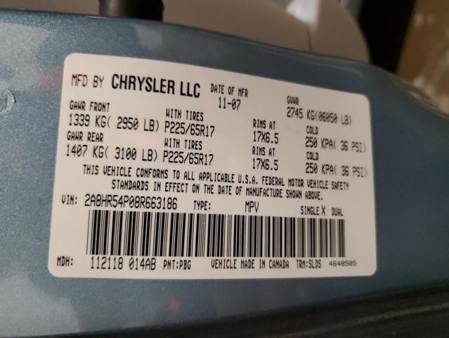 Photo 12 VIN: 2A8HR54P08R663186 - CHRYSLER MINIVAN 