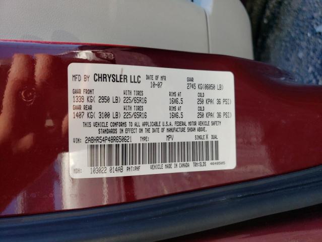 Photo 12 VIN: 2A8HR54P48R650621 - CHRYSLER MINIVAN 