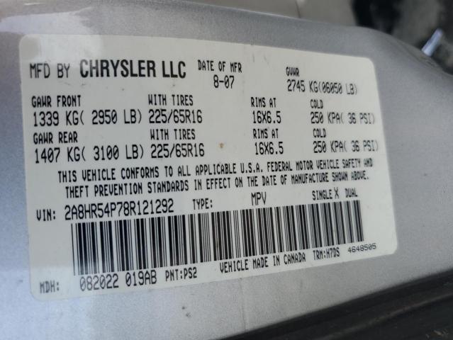 Photo 13 VIN: 2A8HR54P78R121292 - CHRYSLER MINIVAN 