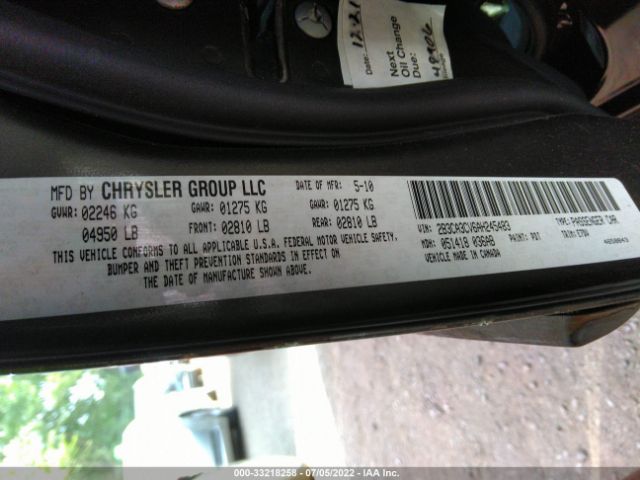 Photo 8 VIN: 2B3CA3CV6AH245483 - DODGE CHARGER 