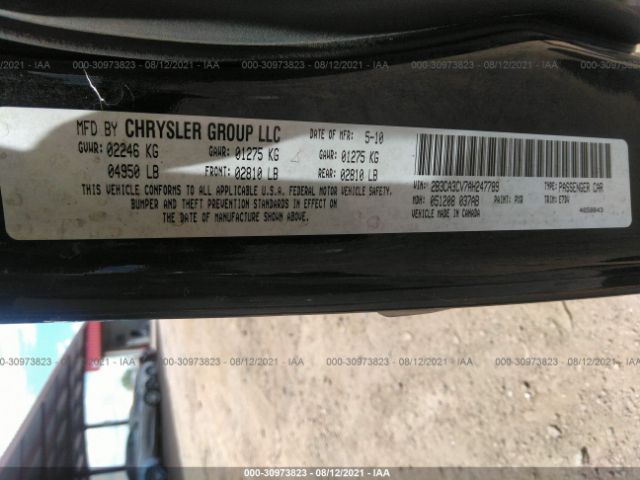 Photo 8 VIN: 2B3CA3CV7AH247789 - DODGE CHARGER 