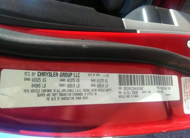 Photo 8 VIN: 2B3CA4CD2AH181682 - DODGE CHARGER 