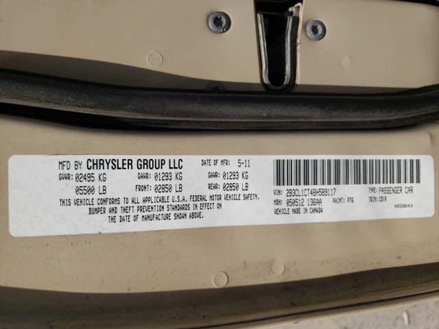 Photo 9 VIN: 2B3CL1CT4BH589117 - DODGE CHARGER PO 