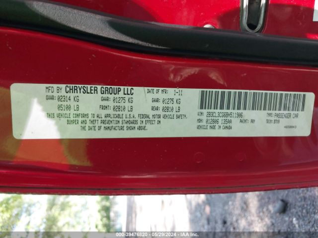 Photo 8 VIN: 2B3CL3CG6BH511906 - DODGE CHARGER 