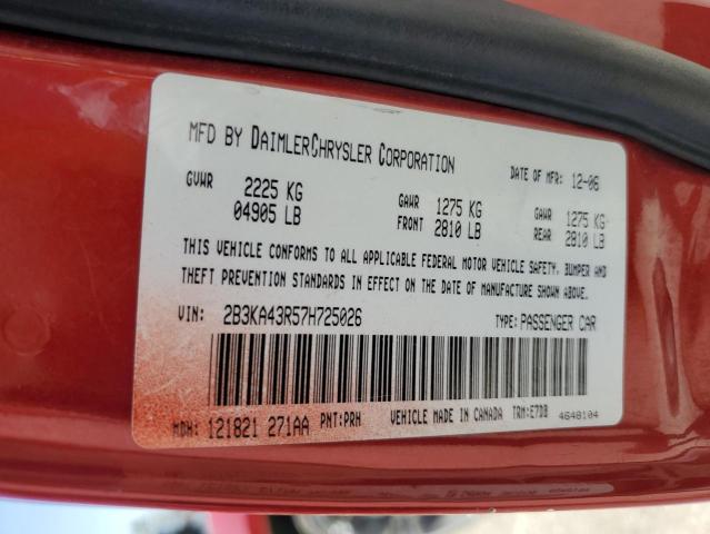 Photo 11 VIN: 2B3KA43R57H725026 - DODGE CHARGER 