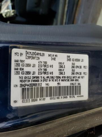 Photo 12 VIN: 2B4GP44352R691912 - DODGE CARAVAN 