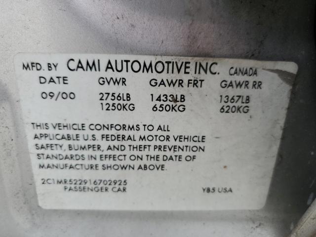 Photo 11 VIN: 2C1MR522916702925 - CHEVROLET METRO LSI 