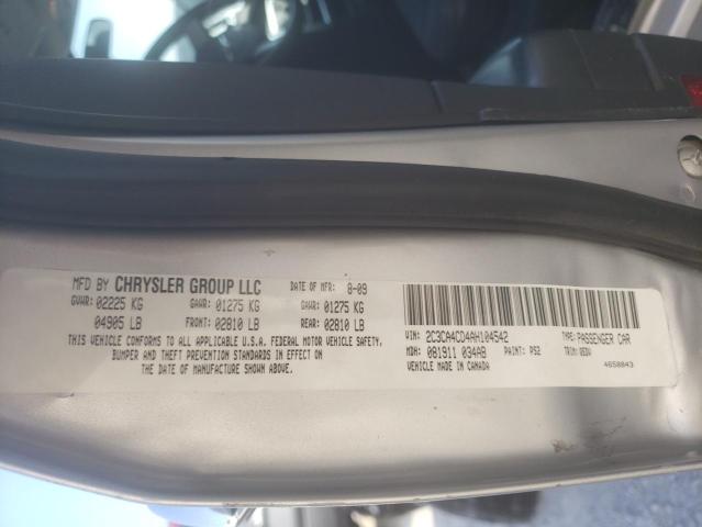 Photo 9 VIN: 2C3CA4CD4AH104542 - CHRYSLER 300 TOURIN 