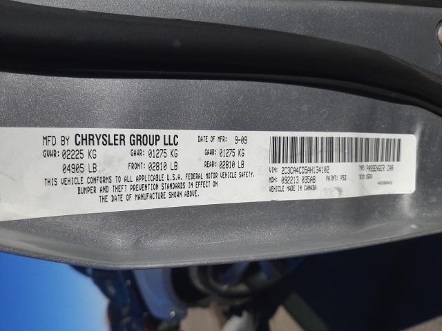 Photo 9 VIN: 2C3CA4CD5AH134102 - CHRYSLER 300 TOURIN 