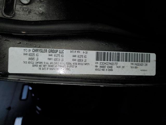 Photo 12 VIN: 2C3CA4CD7AH221757 - CHRYSLER 300 TOURIN 