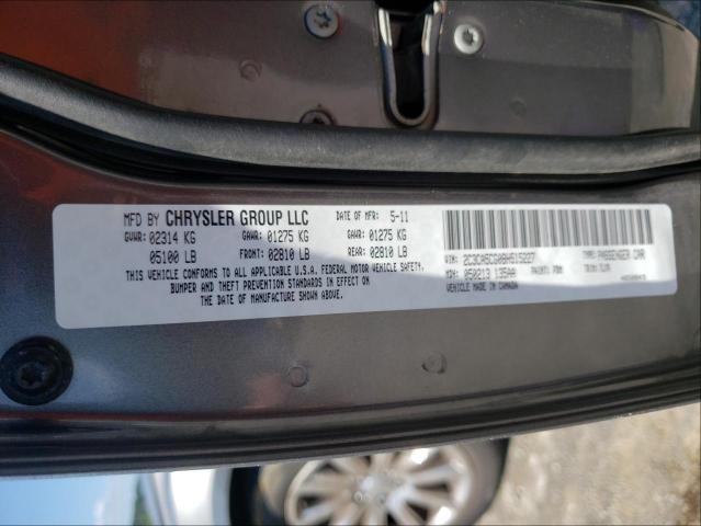 Photo 9 VIN: 2C3CA5CG0BH515227 - CHRYSLER 300 LIMITE 