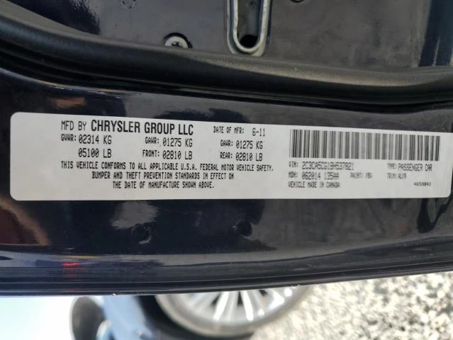 Photo 11 VIN: 2C3CA5CG1BH537821 - CHRYSLER 300 LIMITE 