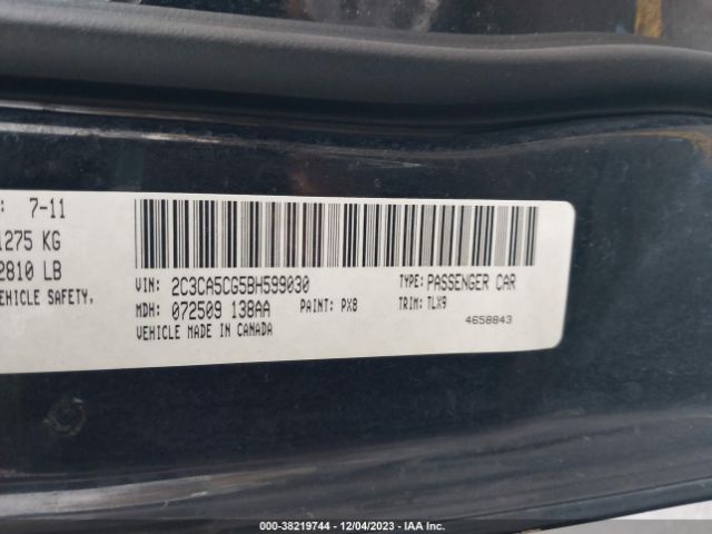 Photo 8 VIN: 2C3CA5CG5BH599030 - CHRYSLER 300 