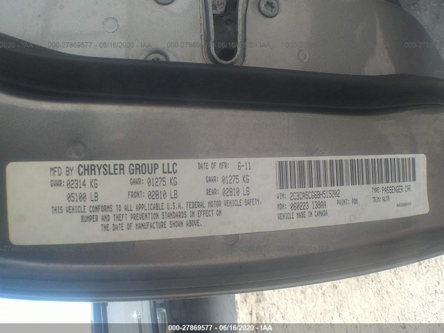 Photo 8 VIN: 2C3CA5CG6BH515202 - CHRYSLER 300 