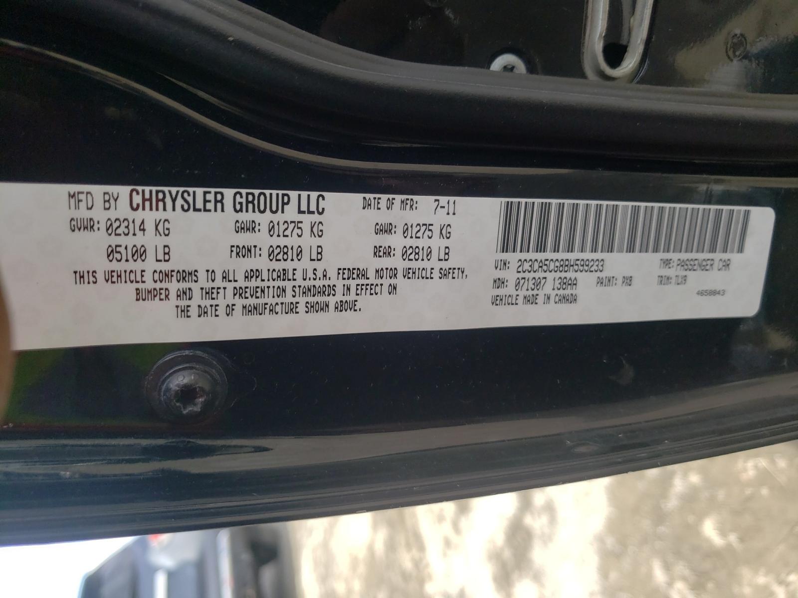 Photo 9 VIN: 2C3CA5CG8BH599233 - CHRYSLER 300 LIMITE 