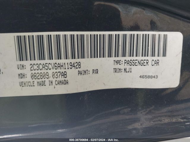 Photo 8 VIN: 2C3CA5CV6AH119428 - CHRYSLER 300 