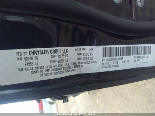 Photo 8 VIN: 2C3CA5CV6AH185459 - CHRYSLER 300 