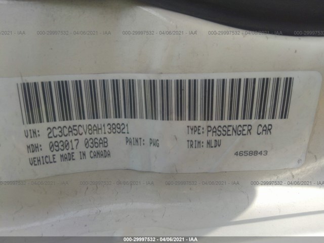 Photo 8 VIN: 2C3CA5CV8AH138921 - CHRYSLER 300 