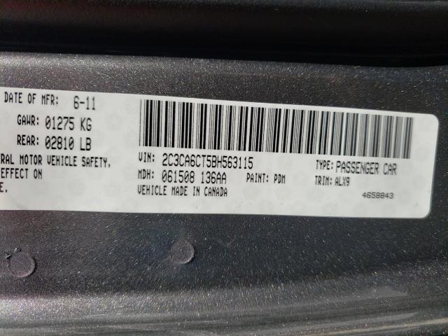 Photo 9 VIN: 2C3CA6CT5BH563115 - CHRYSLER 300C 