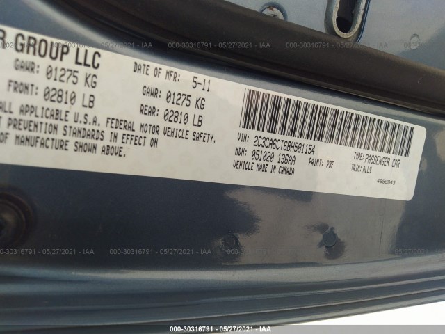 Photo 8 VIN: 2C3CA6CT6BH581154 - CHRYSLER 300 