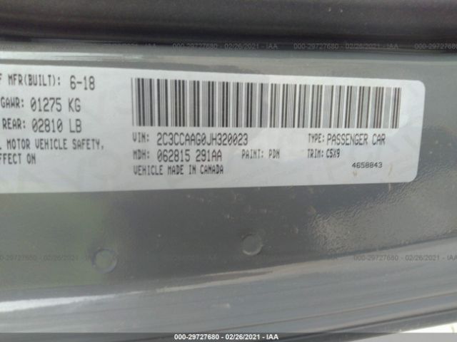 Photo 8 VIN: 2C3CCAAG0JH320023 - CHRYSLER 300 