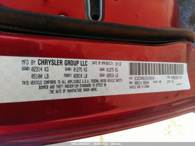 Photo 8 VIN: 2C3CCAAG1EH124310 - CHRYSLER 300 