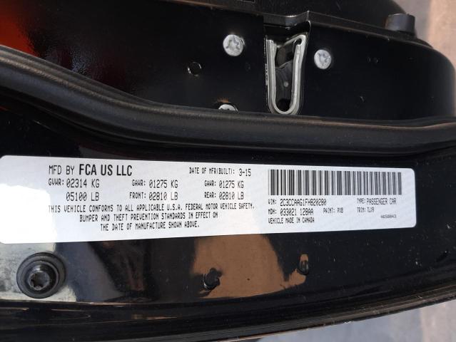 Photo 9 VIN: 2C3CCAAG1FH820280 - CHRYSLER 300 LIMITE 