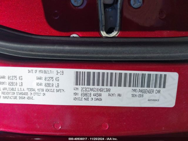 Photo 8 VIN: 2C3CCAAG1KH601300 - CHRYSLER 300 