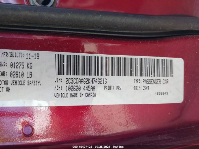 Photo 8 VIN: 2C3CCAAG2KH746216 - CHRYSLER 300 