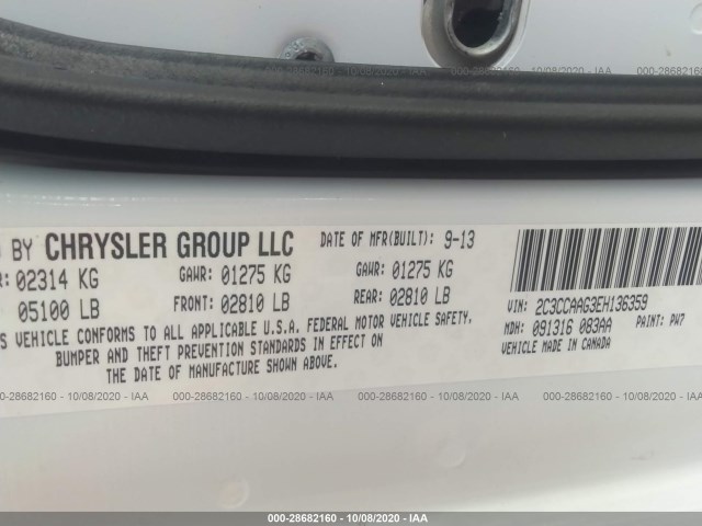 Photo 8 VIN: 2C3CCAAG3EH136359 - CHRYSLER 300 