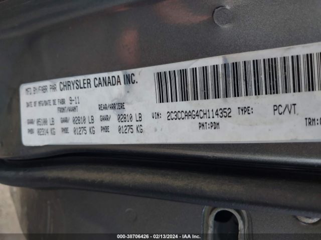 Photo 8 VIN: 2C3CCAAG4CH114352 - CHRYSLER 300 