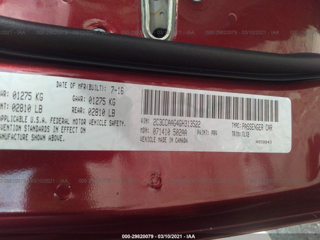 Photo 8 VIN: 2C3CCAAG4GH313522 - CHRYSLER 300 