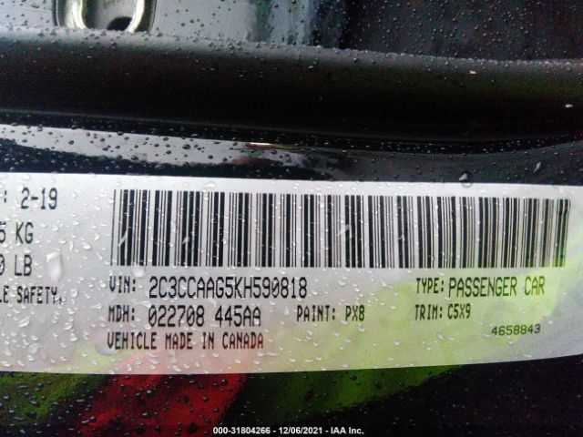 Photo 8 VIN: 2C3CCAAG5KH590818 - CHRYSLER 300 