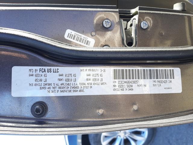 Photo 9 VIN: 2C3CCAAG8GH238257 - CHRYSLER 300 LIMITE 