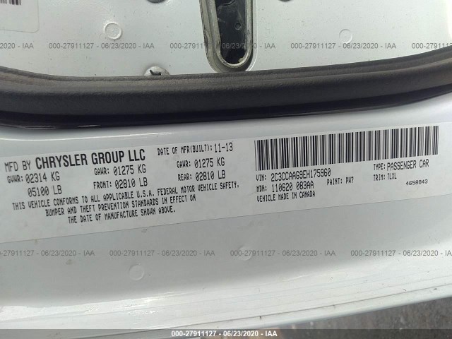 Photo 8 VIN: 2C3CCAAG9EH175960 - CHRYSLER 300 